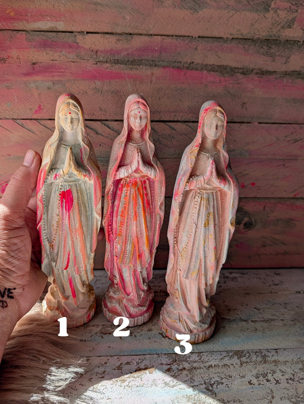 Mutter Maria Altarfigur – Handgefertigte Steinguss Figur 21 cm | ANILUAP
