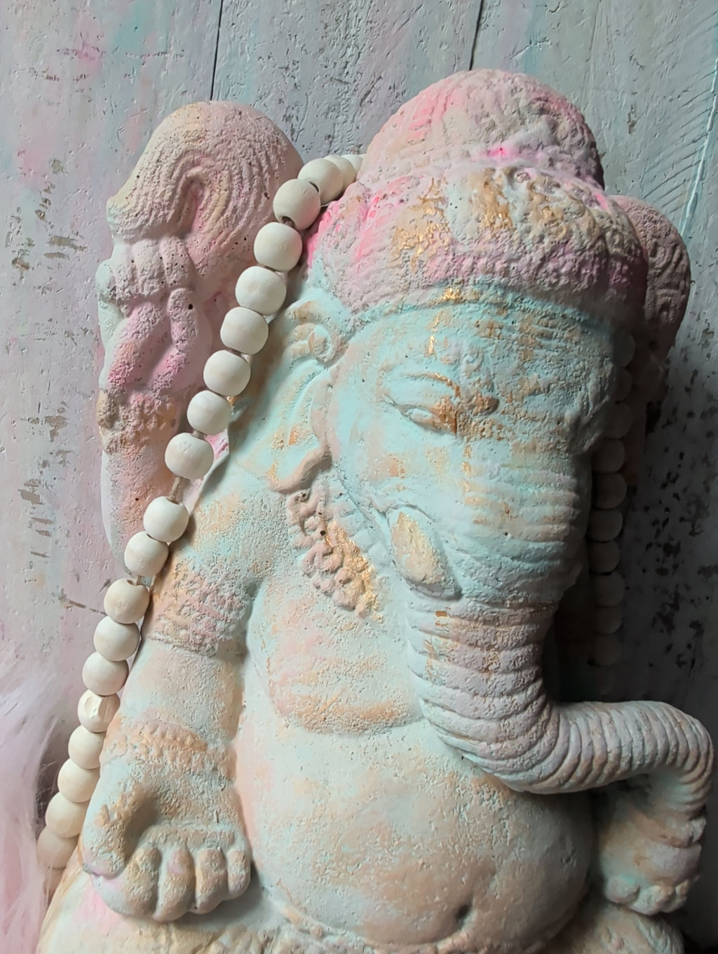 Ganesha Steinfigur | Individuell in Wunschfarbe bemalt | ANILUAP