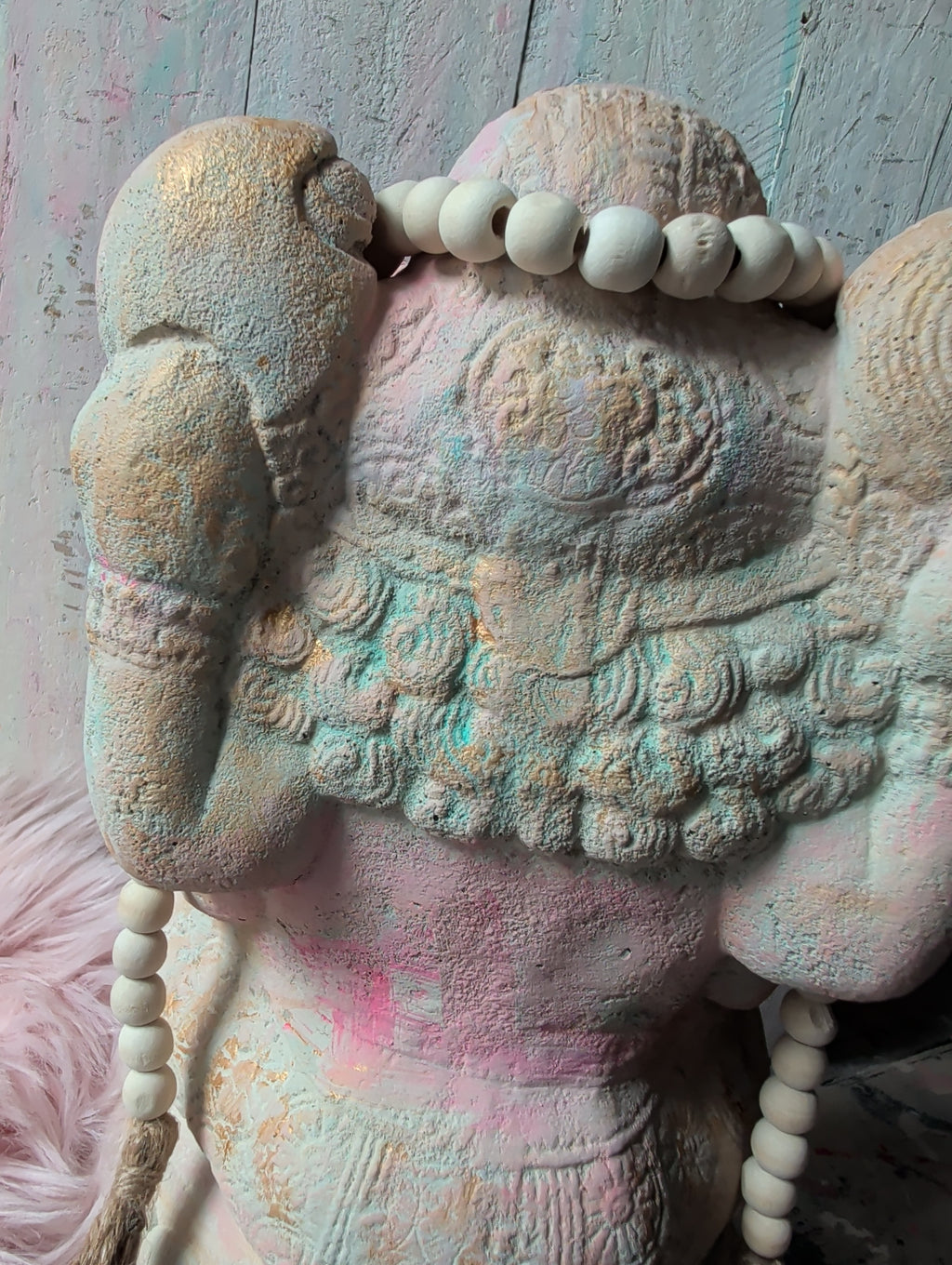 Ganesha Steinfigur | Individuell in Wunschfarbe bemalt | ANILUAP