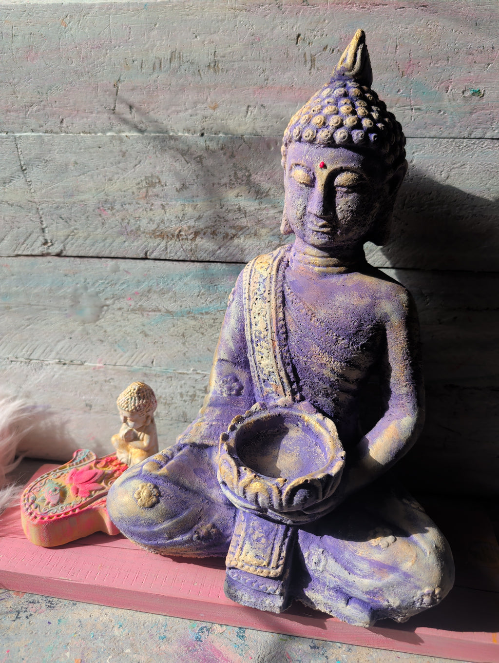 Buddha Set SPIRIT in Lavendel / Gold