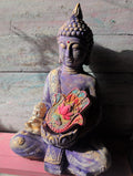 Meditationsbuddha mit Little Buddha und Hamsa Buddha Set Steinkunst ANILUAP