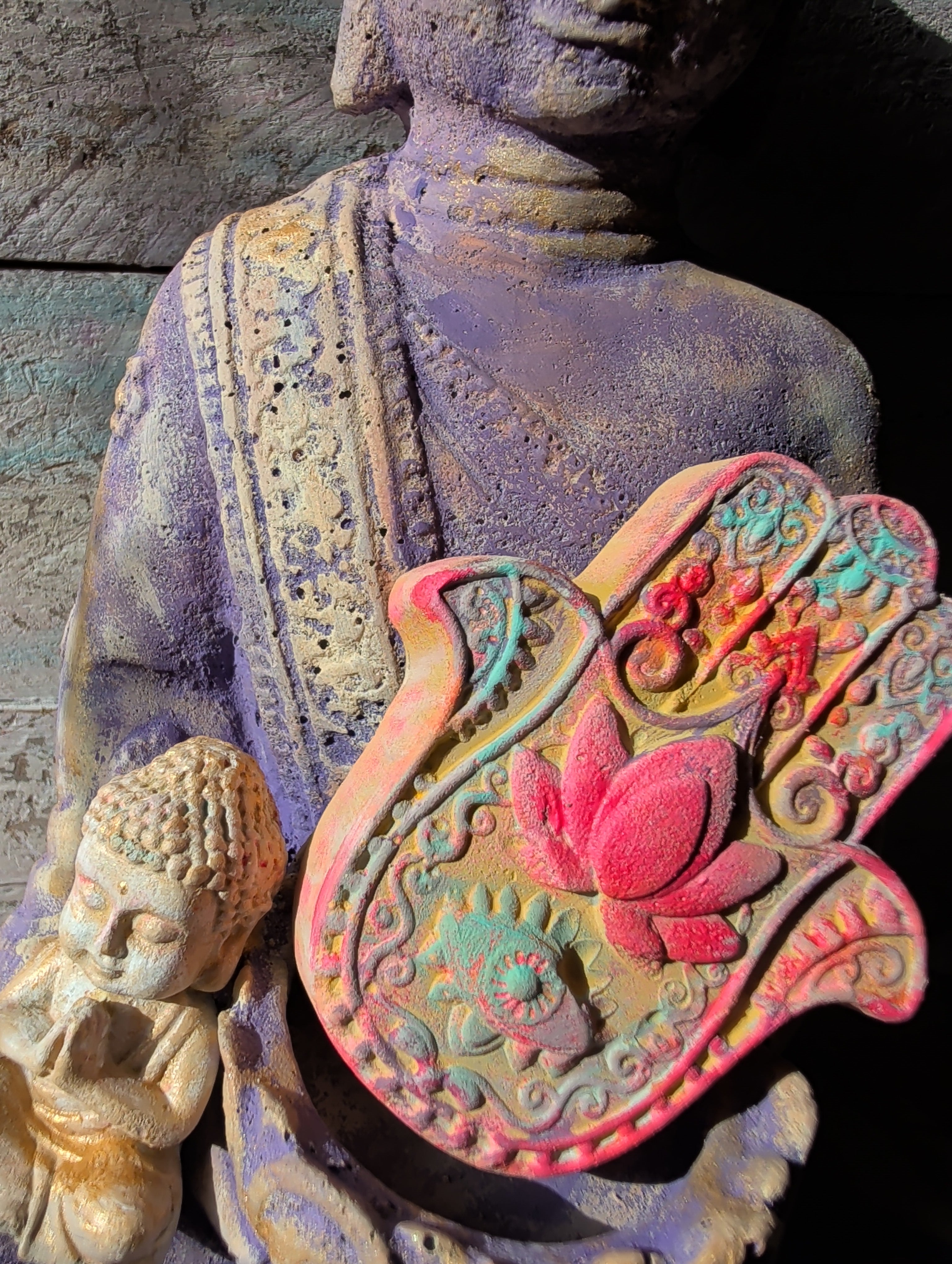 Buddha Set SPIRIT in Lavendel / Gold