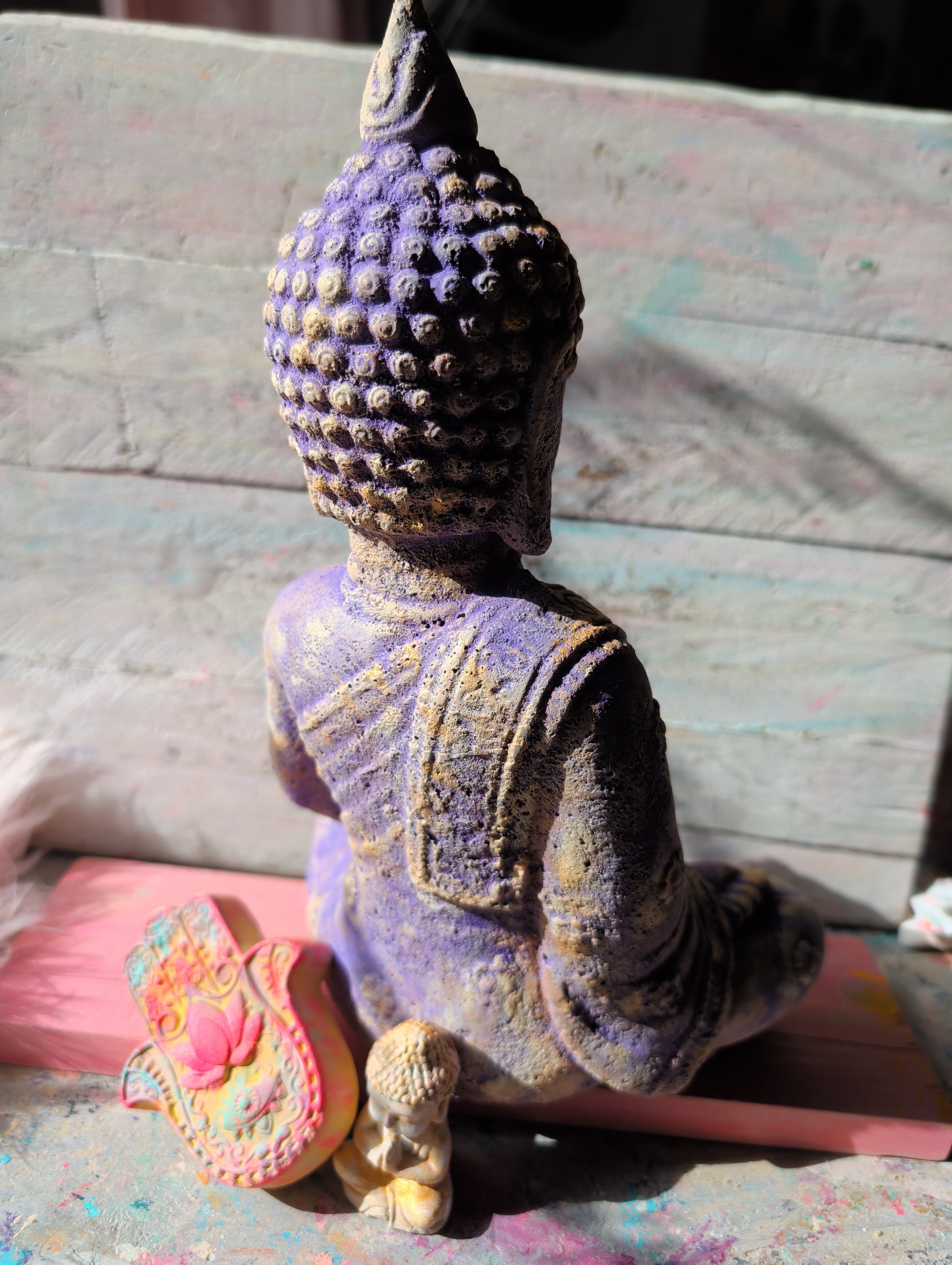 Buddha Set SPIRIT in Lavendel / Gold