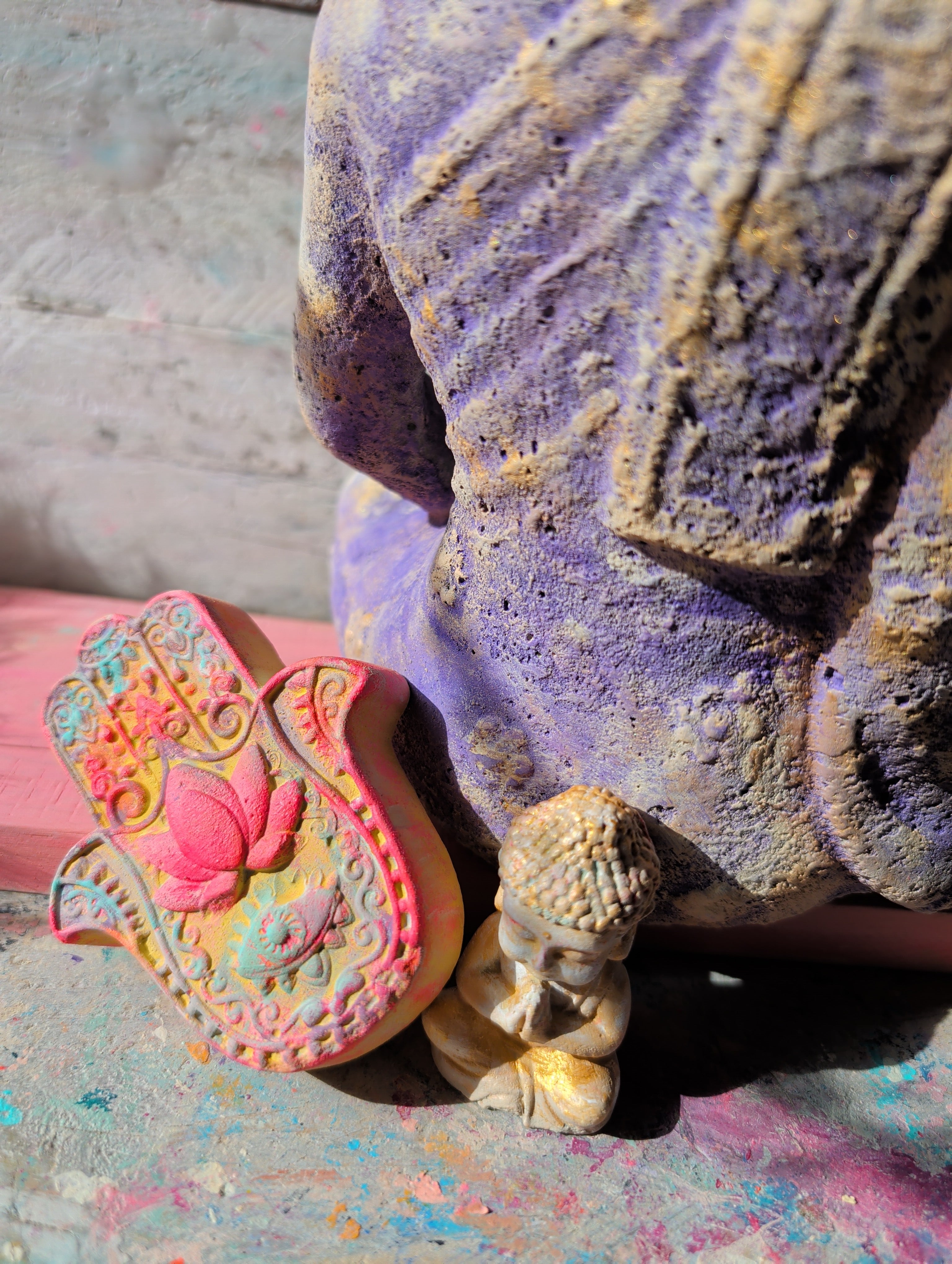 Buddha Set SPIRIT in Lavendel / Gold