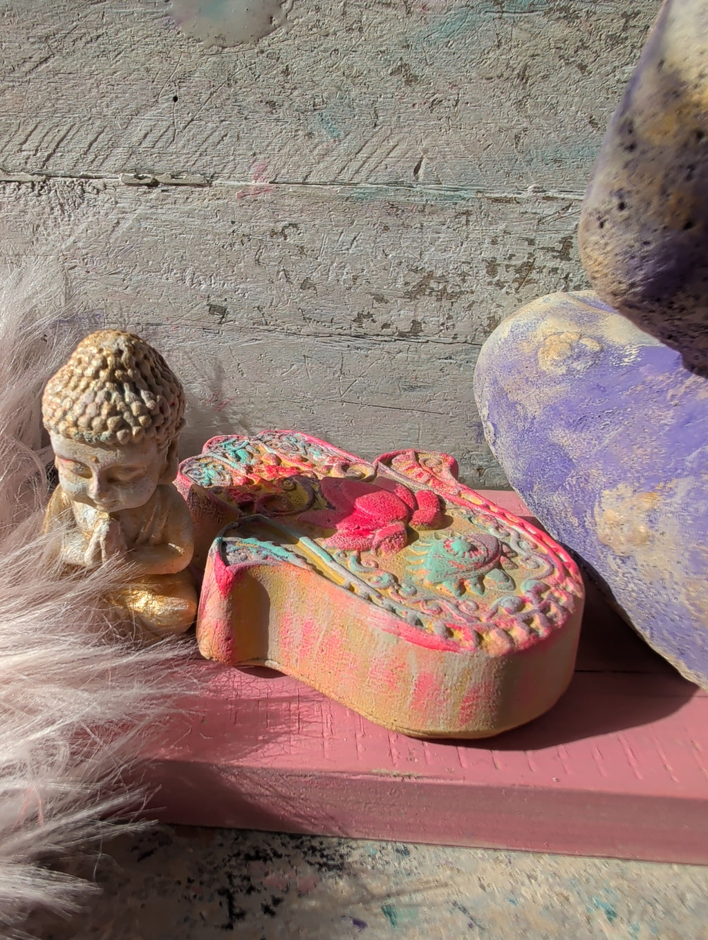 Buddha Set SPIRIT in Lavendel / Gold