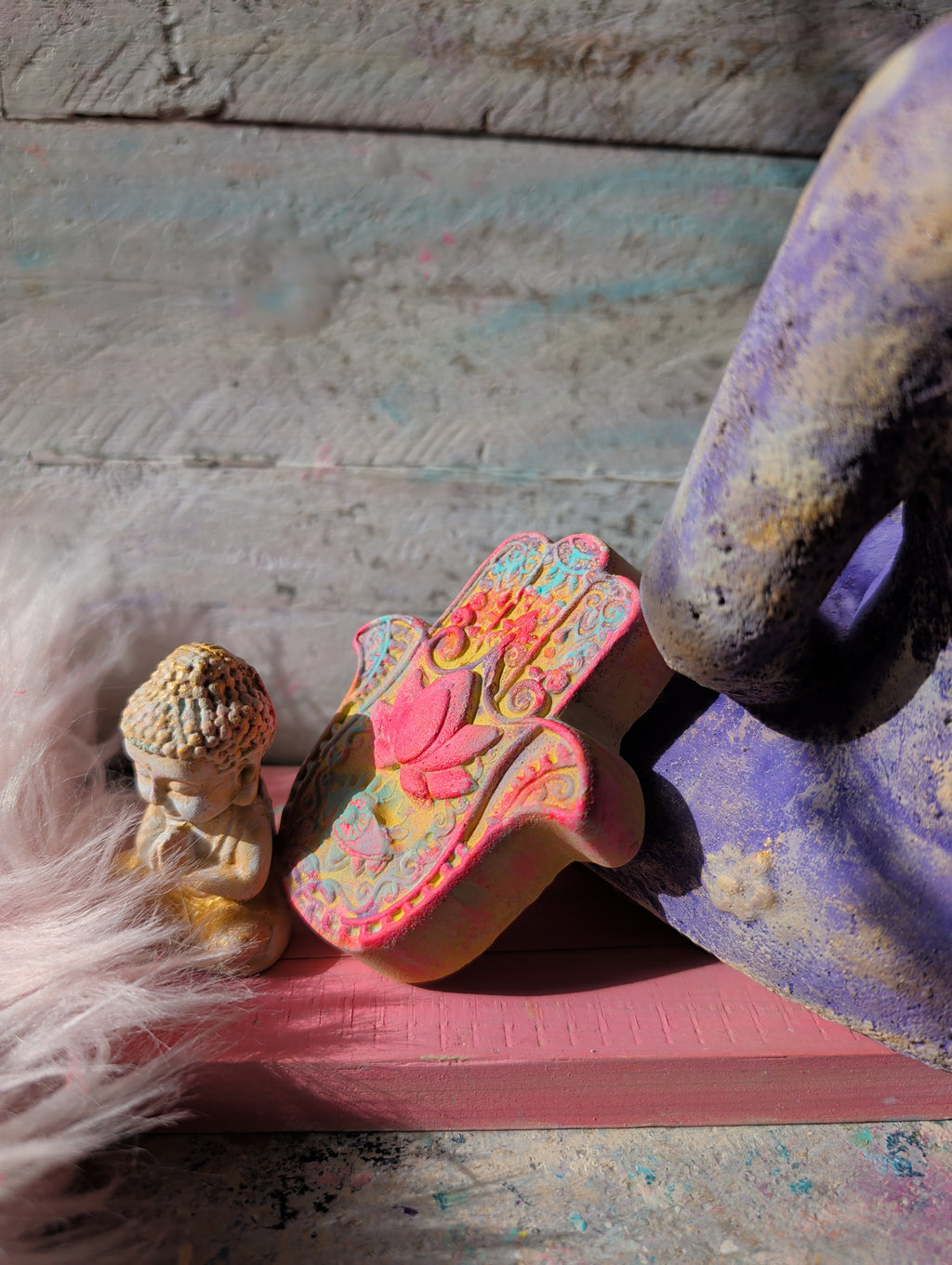 Buddha Set SPIRIT in Lavendel / Gold