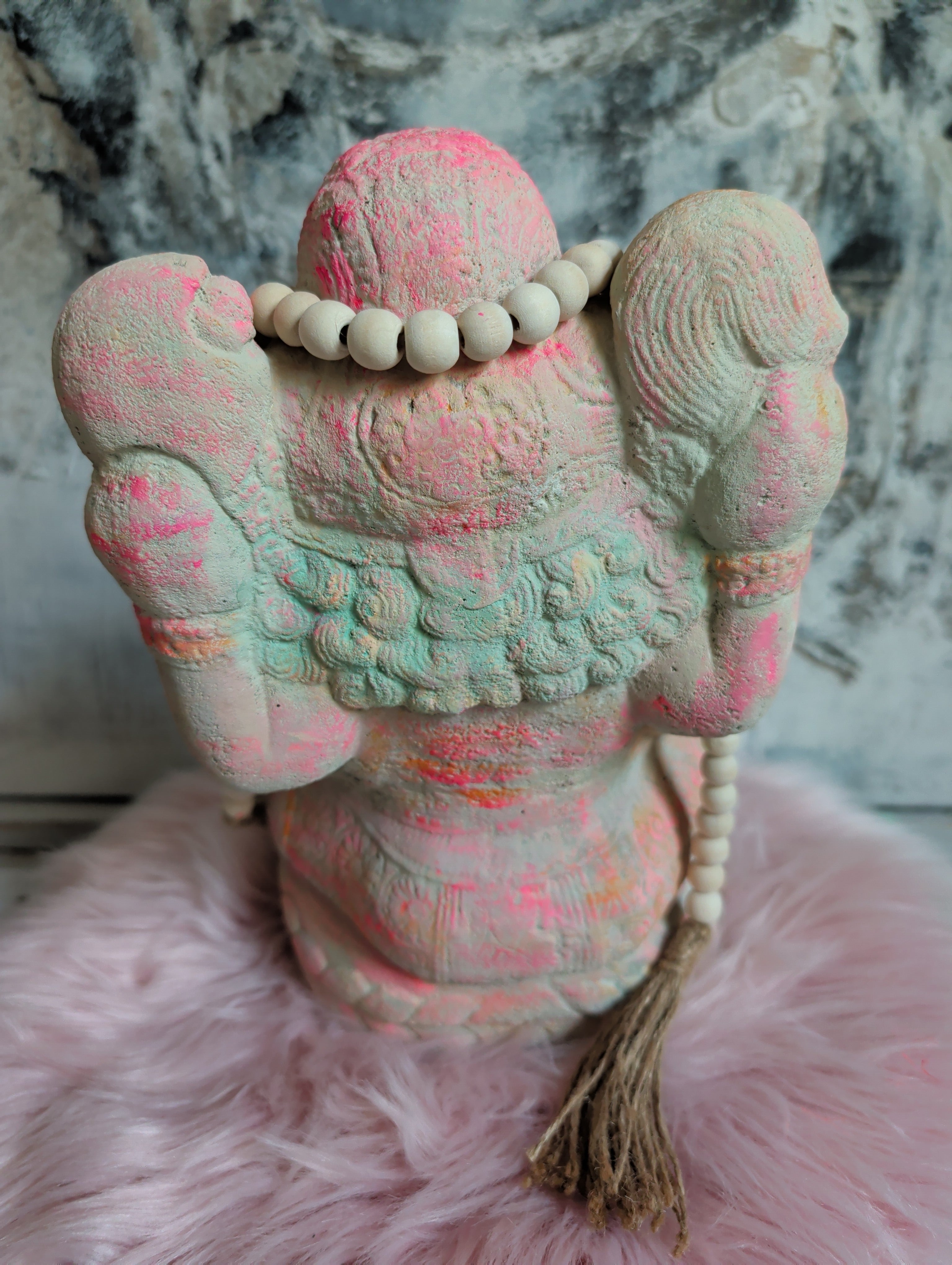 Ganesha bunte Steinfigur für Yoga und Meditation von ANILUAP 