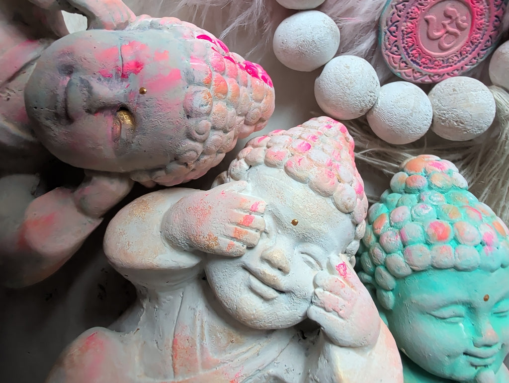 Buddha Trio Nichts Hören Sehen Sagen Gesichter ANILUAP