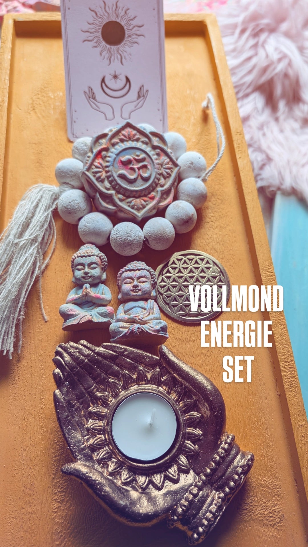 Vollmond Energie Set für Rituale Yioga Meditation Gold ANILUAP