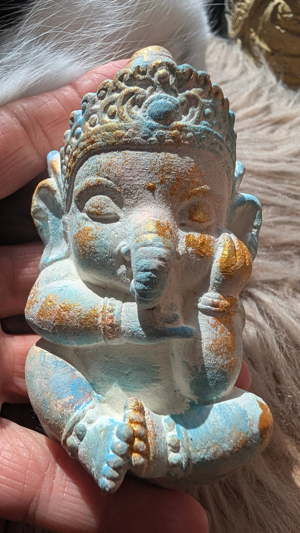 Ganeshalein Unikat - Ritual Figur handgefertigt - ANILUAP