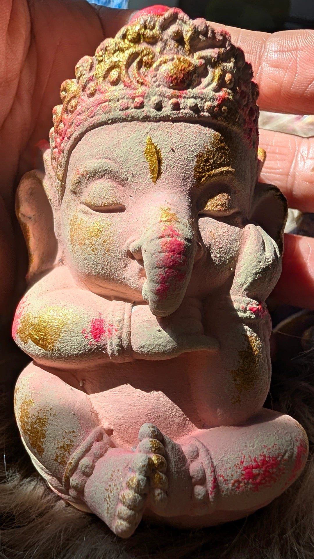 Handgefertigte Ganesha Figur - Sacred Art Unikat - ANILUAP