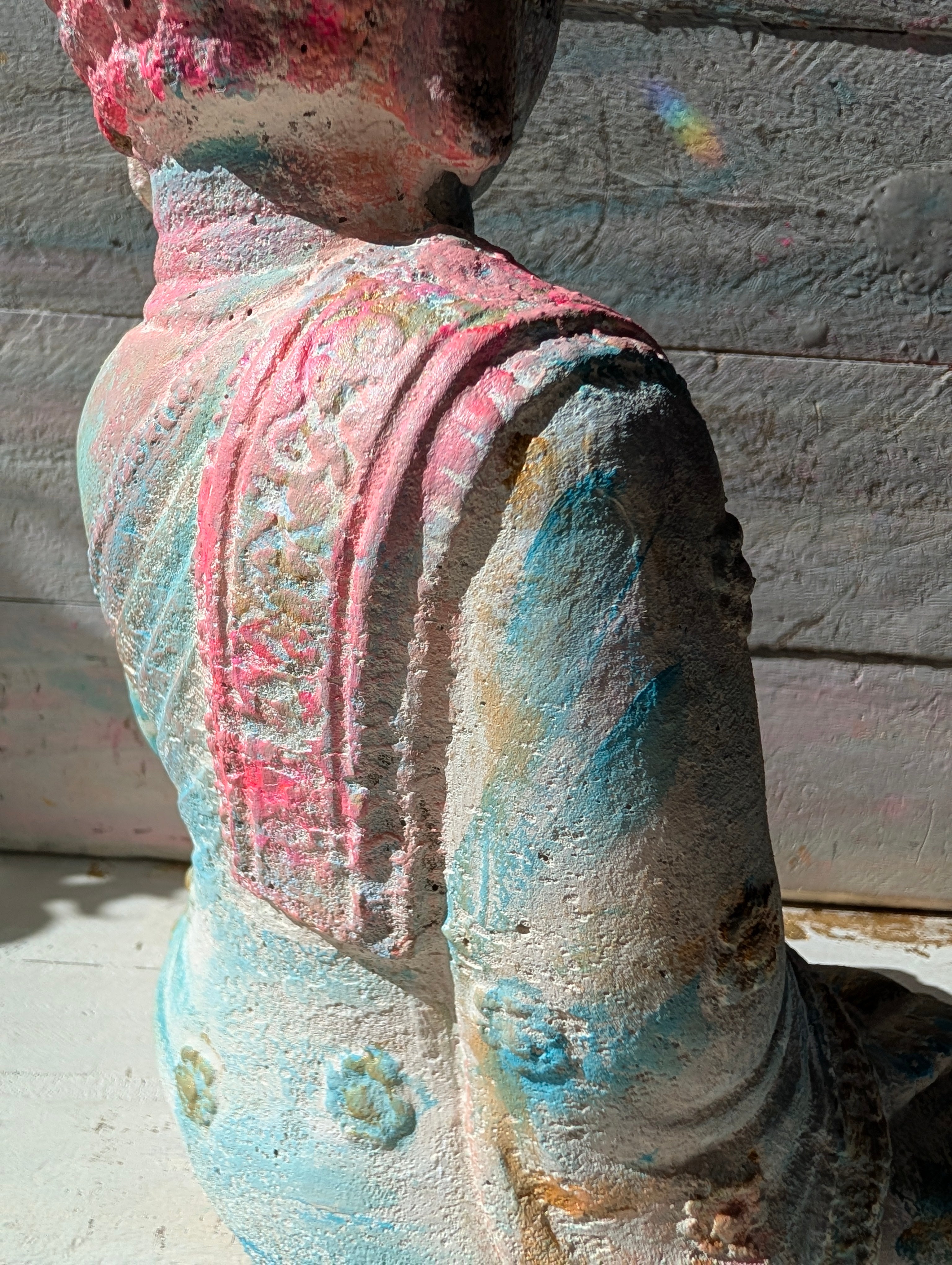 Spirituelle Steinkunst mit rosa und Pink als inGeschenkidee 