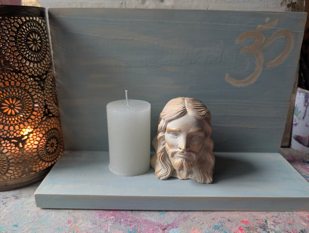 Jesus Altar Board handgefertigt Unikat für spirituelle Räume ANILUAP
