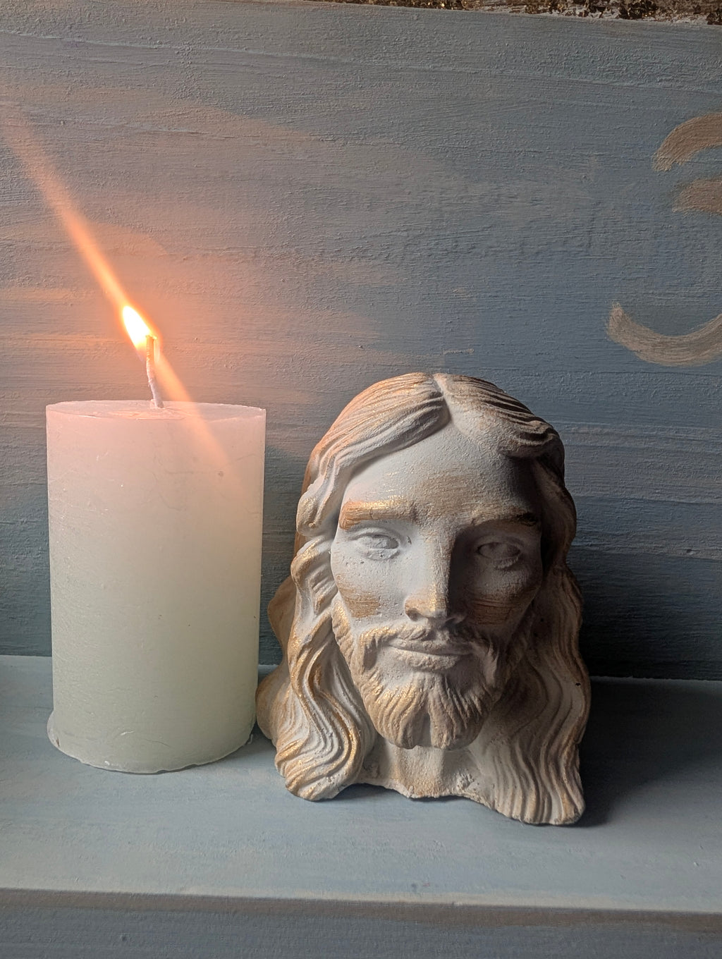 Jesus Büste mit Kerze für deinen Altar ANILUAP
