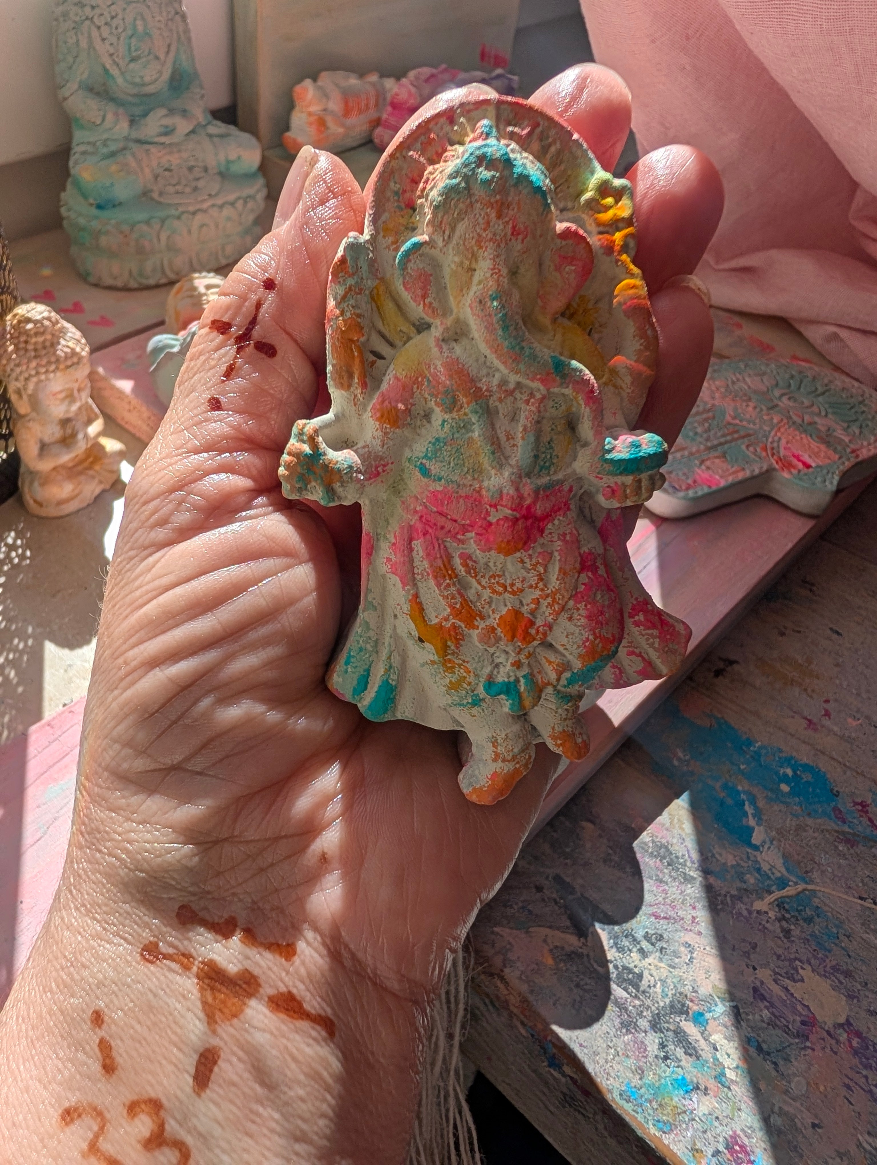 Ganesha Figur handgroß für Altar ANILUAP
