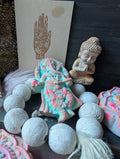 Ganesha Altarfigur handgefertigt türkis ANILUAP