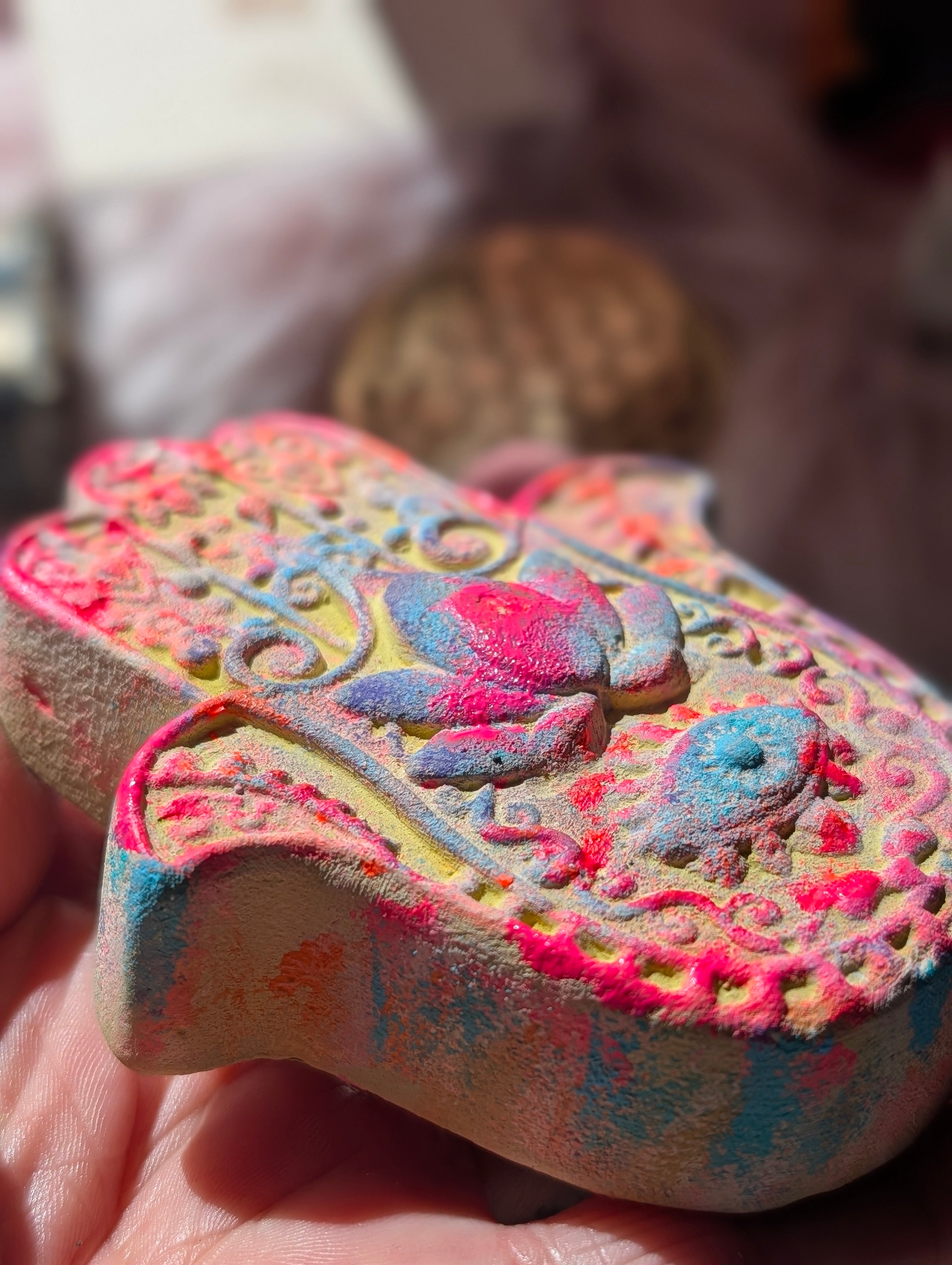 Hand der Fatima Schutzsymbol handgertigt für Yoga Altar und Meditation ANILUAP