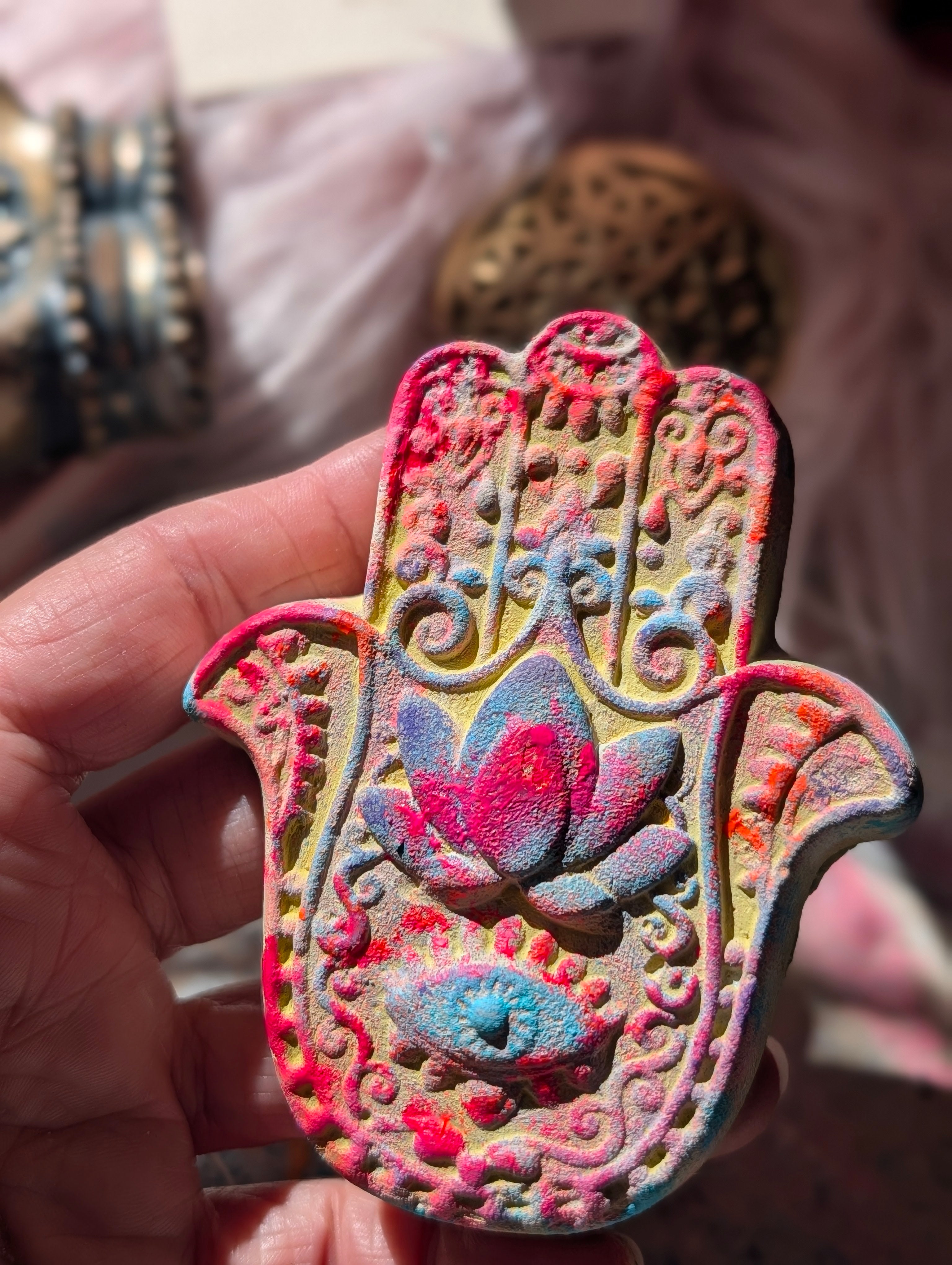Hamsa Hand bunt spirituelle Geschenkidee ANILUAP