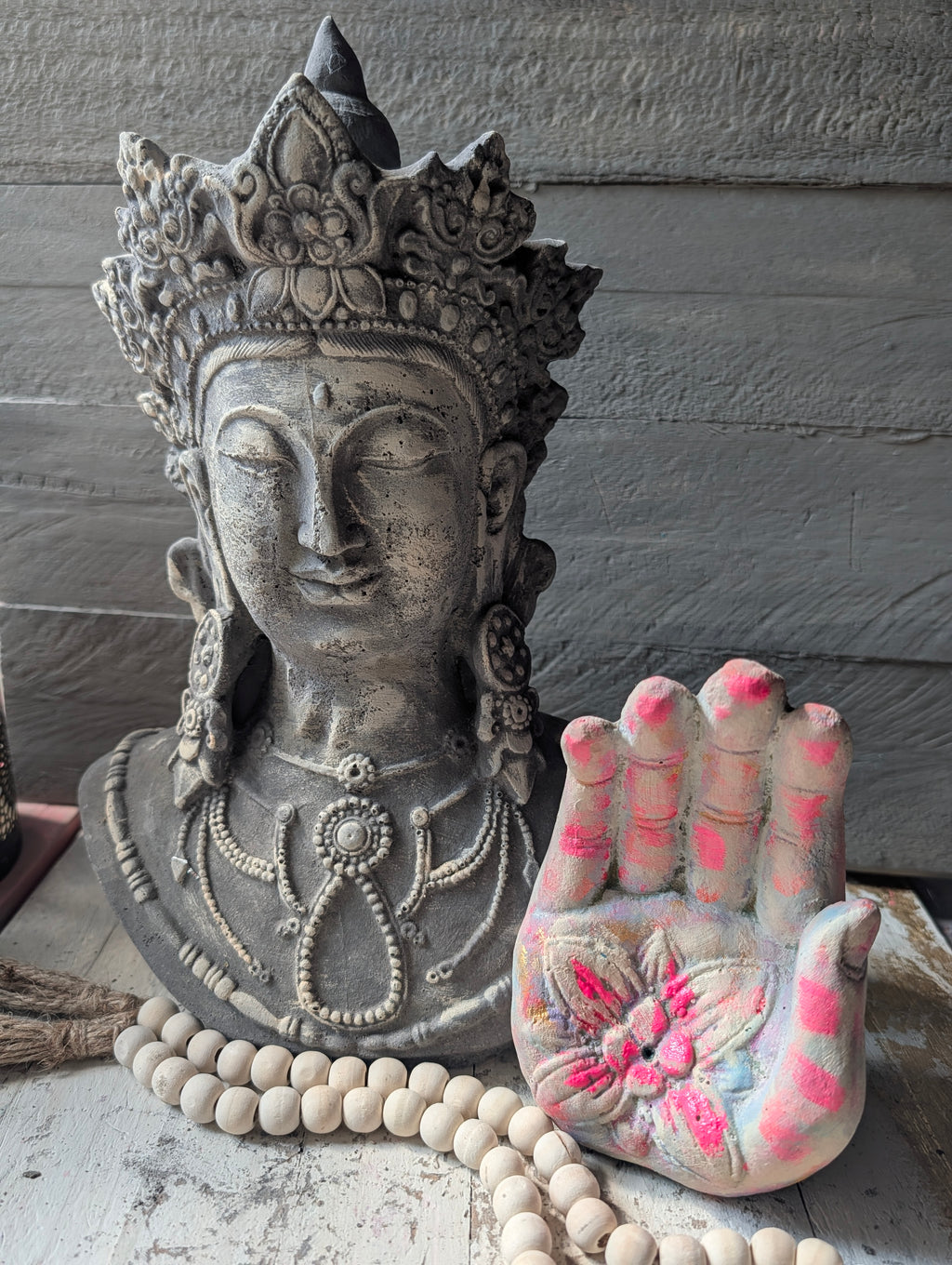 Buddha Büste Räucherhand ANILUAP