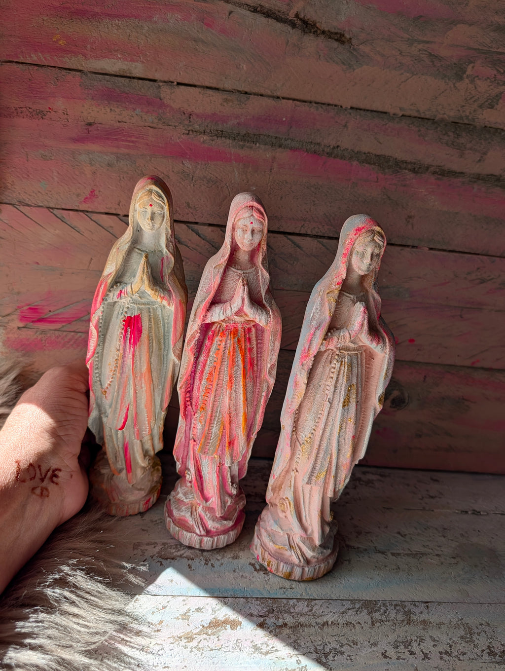 Mutter Maria Altarfigur – Handgefertigte Steinguss Figur 21 cm | ANILUAP
