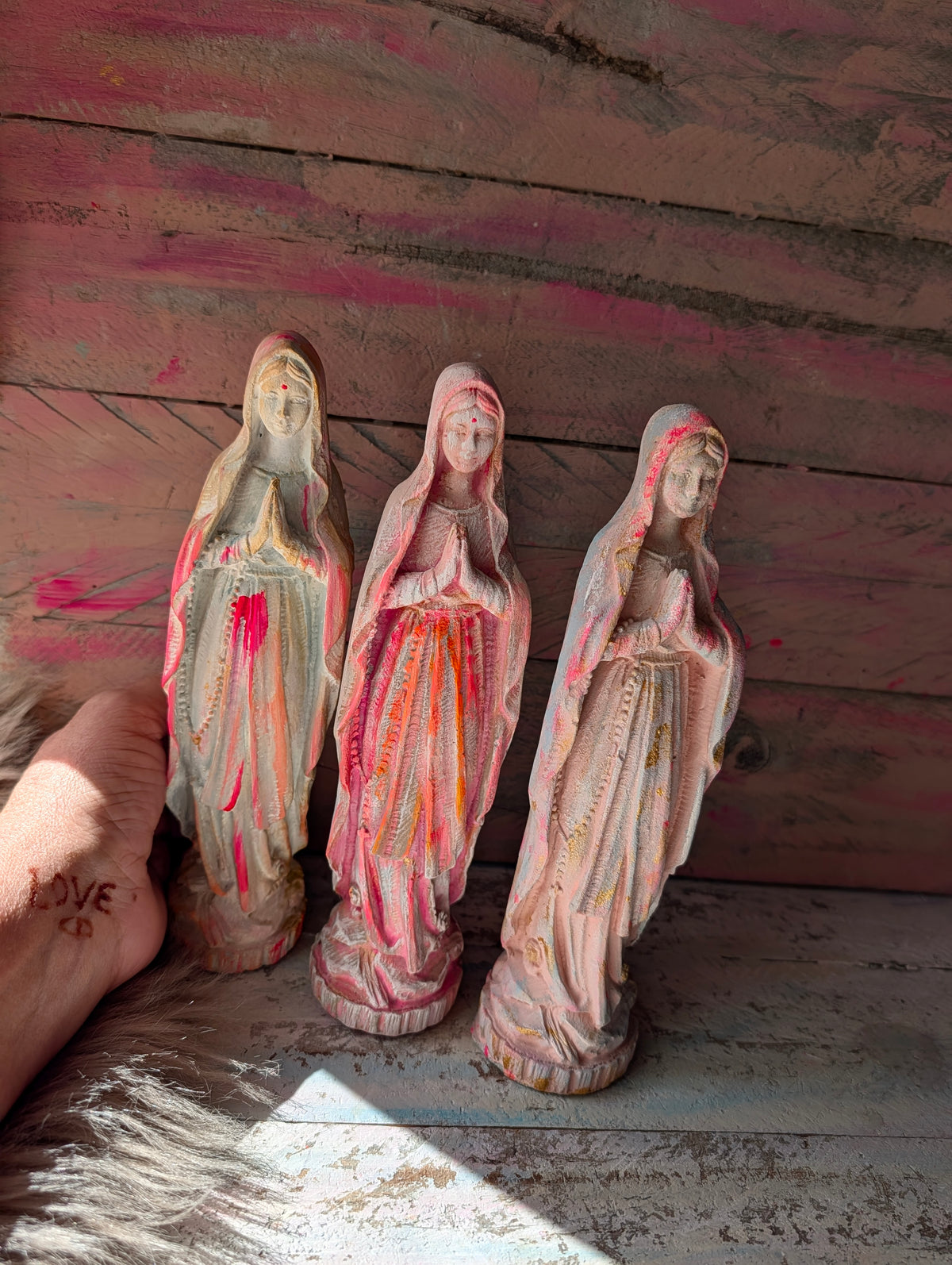 Mutter Maria Altarfigur – Handgefertigte Steinguss Figur 21 cm | ANILUAP