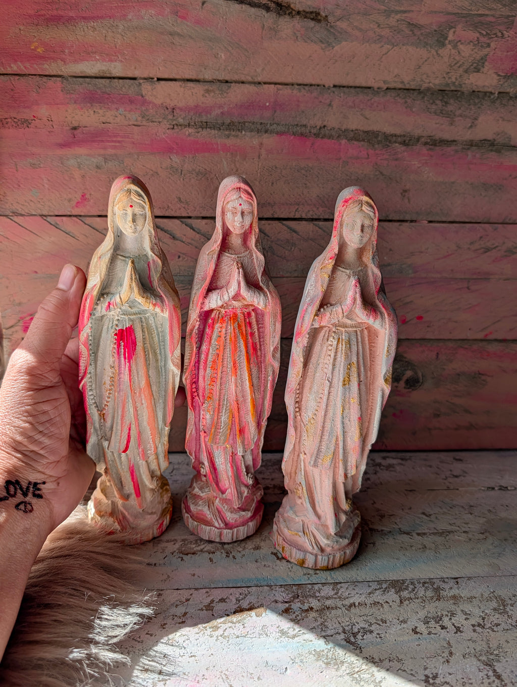 Mutter Maria Altarfigur – Handgefertigte Steinguss Figur 21 cm | ANILUAP