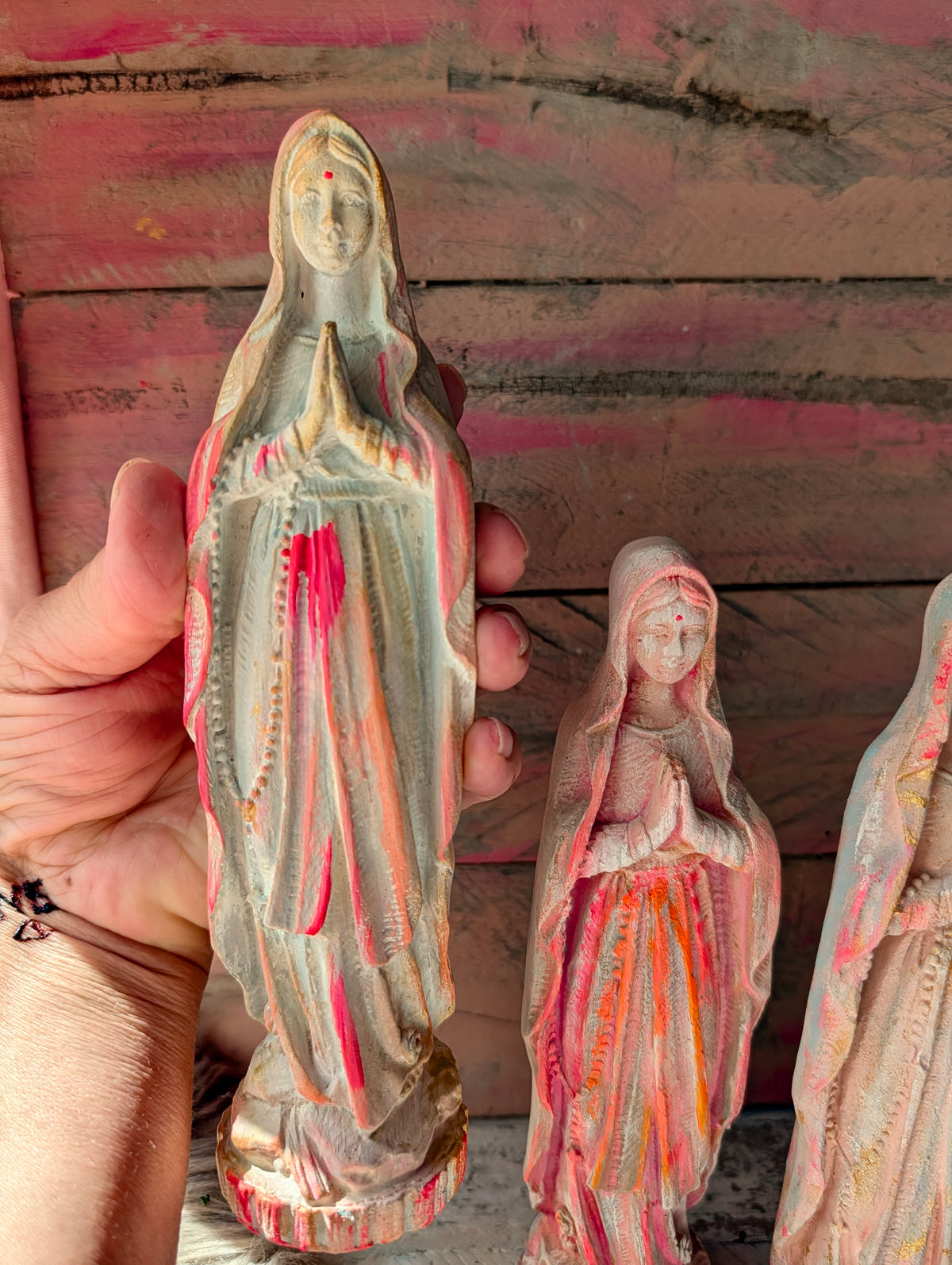 Mutter Maria Altarfigur – Handgefertigte Steinguss Figur 21 cm | ANILUAP