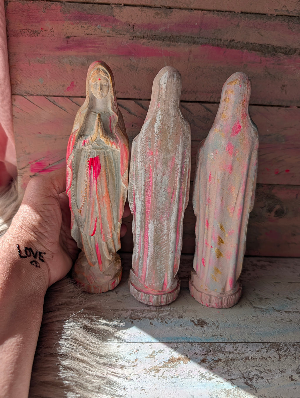 Mutter Maria Altarfigur – Handgefertigte Steinguss Figur 21 cm | ANILUAP