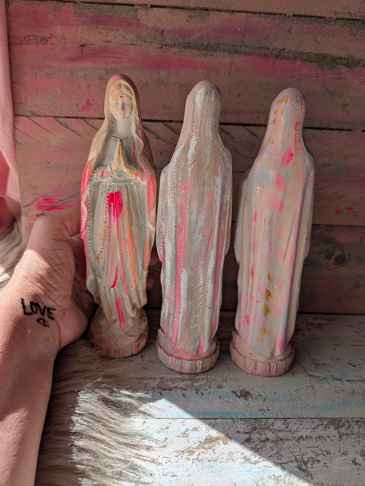Mutter Maria Altarfigur – Handgefertigte Steinguss Figur 21 cm | ANILUAP