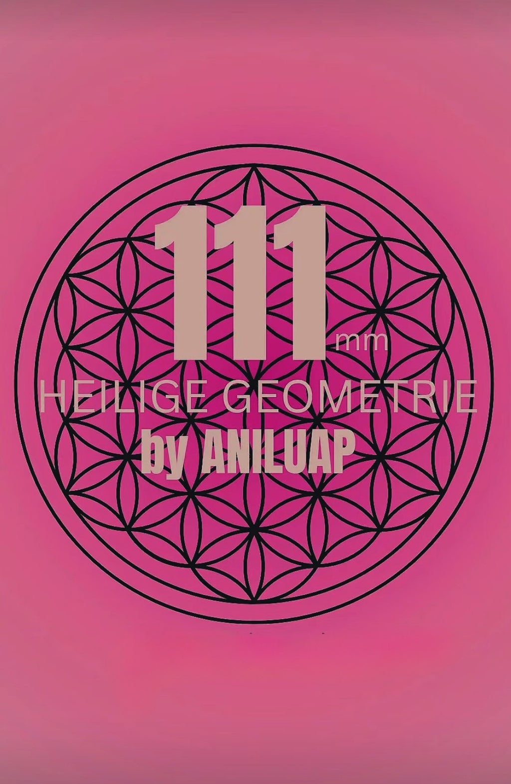 Heilige Geometrie 111 ANILUAP Schutzstein Blume des Lebens