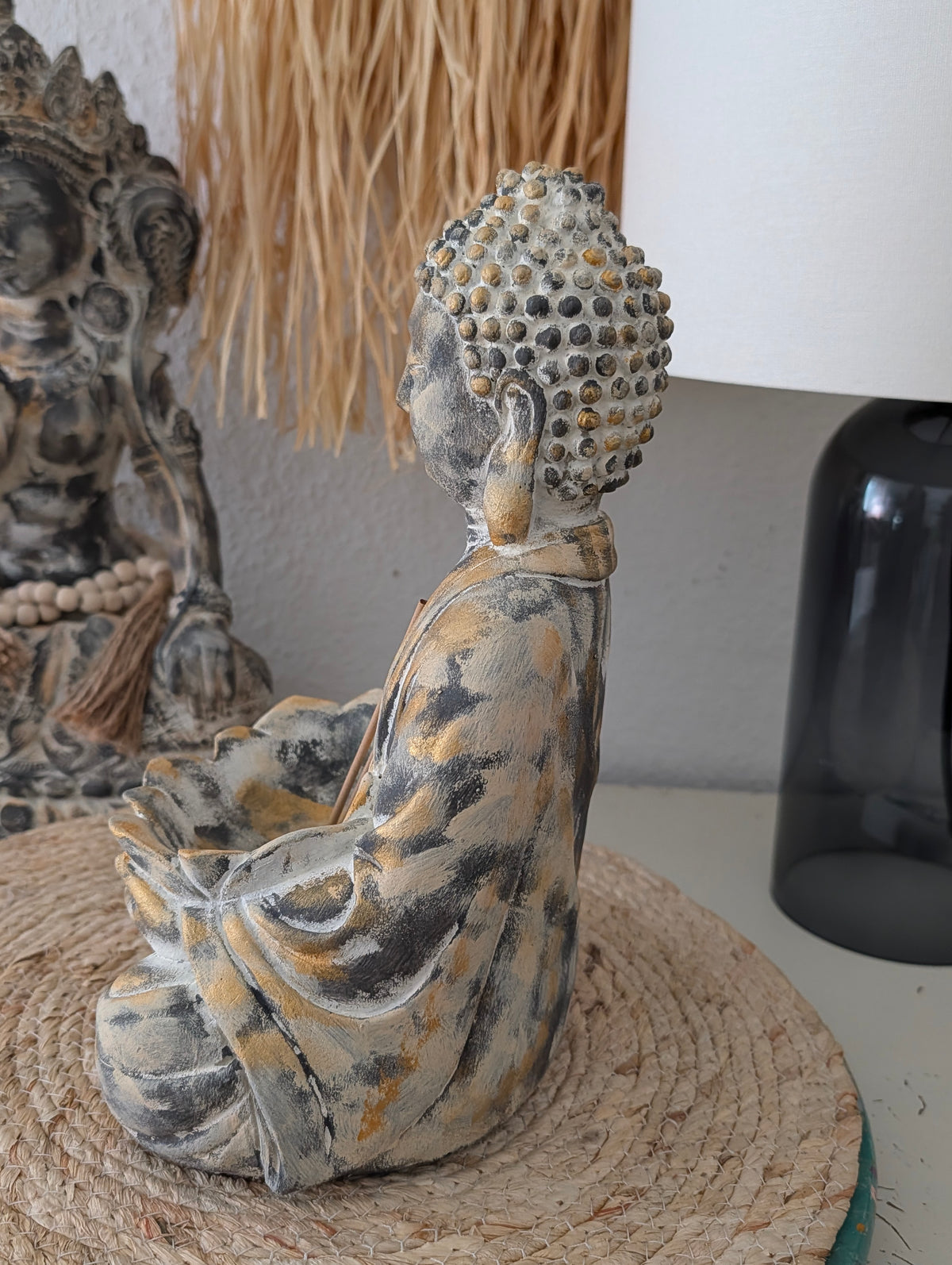 Buddha Seitenansicht Lotusblüte Yoga Meditation ANILUAP
